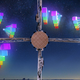 Graphical representation of incoming Fast Radio Burst wavelengths, some lagging behind as the result of meeting free electrons in intergalactic space—evidence of missing baryonic matter.